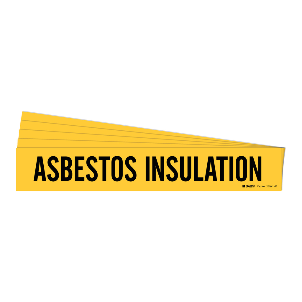 Brady ASBESTOS INSULATION Pipe Marker