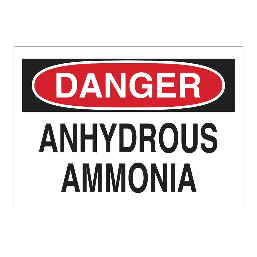 Brady DANGER Anhydrous Ammonia Sign