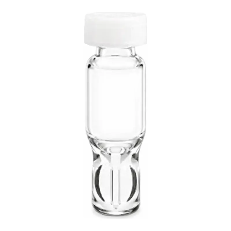 Waters LCGC Certified Clear Glass 12 x 32 mm Screw Neck Total Recovery Vial, with Polyethylene Septumless Cap, 1 mL Volume, 100/pk
