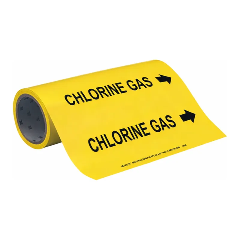 Brady CHLORINE GAS Roll Form Pipe Marker