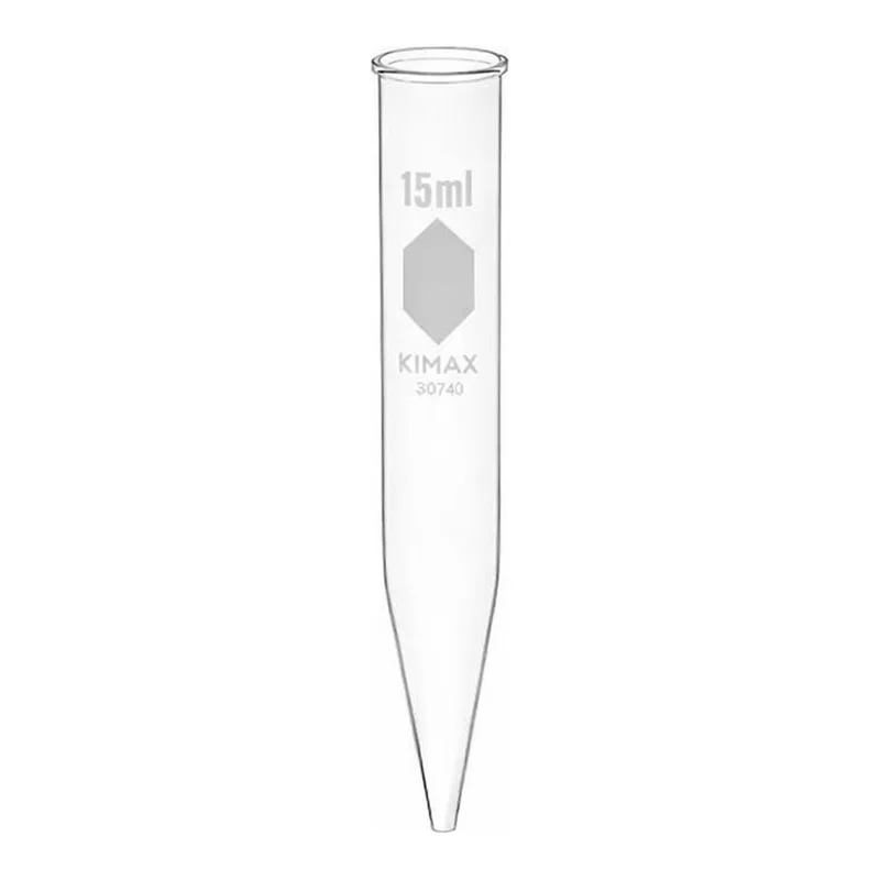 Thermo Fisher Scientific Kimble KIMAX Conical-Bottom Glass Centrifuge Tubes: 15 mL Capacity