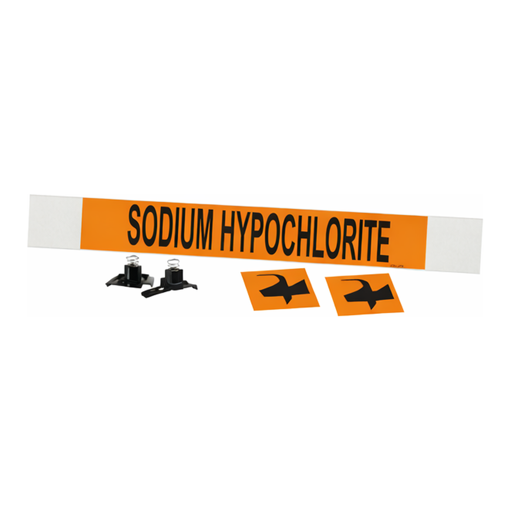 Brady SODIUM HYPOCHLORITE High Performance Pipe Marker