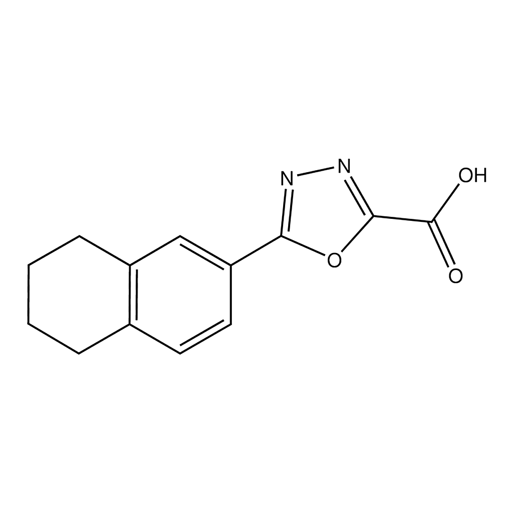 Merck 5-(1,2,3,4-Tetrahydronaphthalen-7-yl)-1,3,4-oxadiazole-2-carboxylic acid
