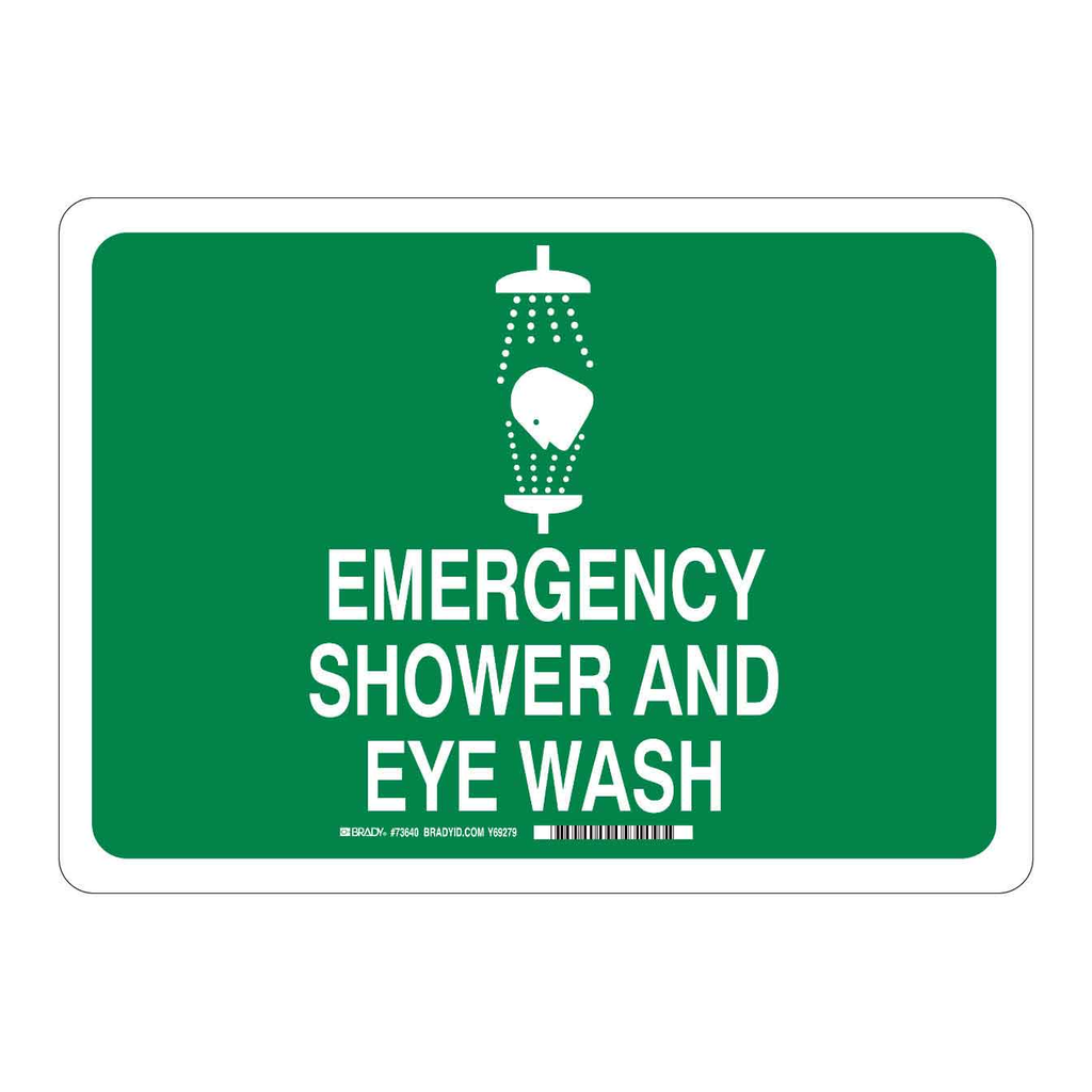 Brady Emergency Shower Sign