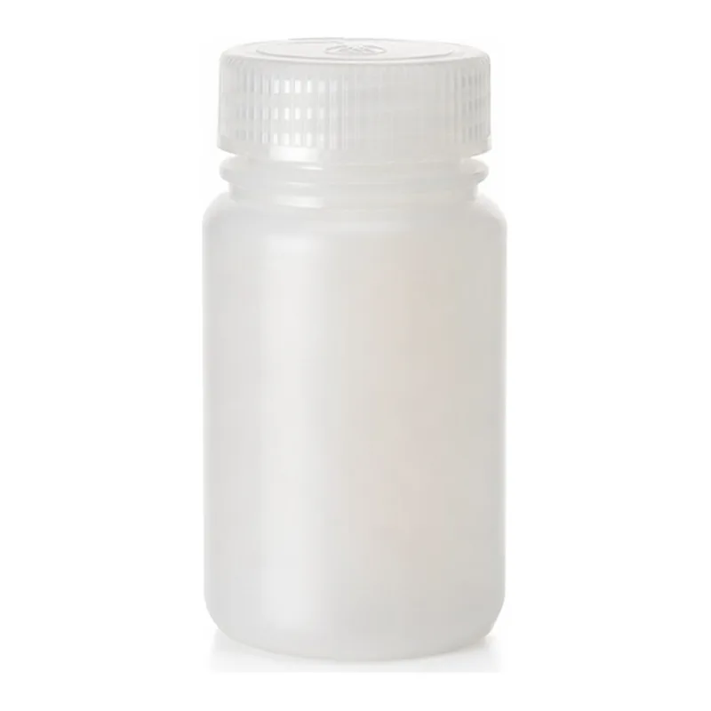 Thermo Fisher Scientific Nalgene Wide-Mouth HDPE IP2 Bottles with Closure: Bulk Pack, 125mL
