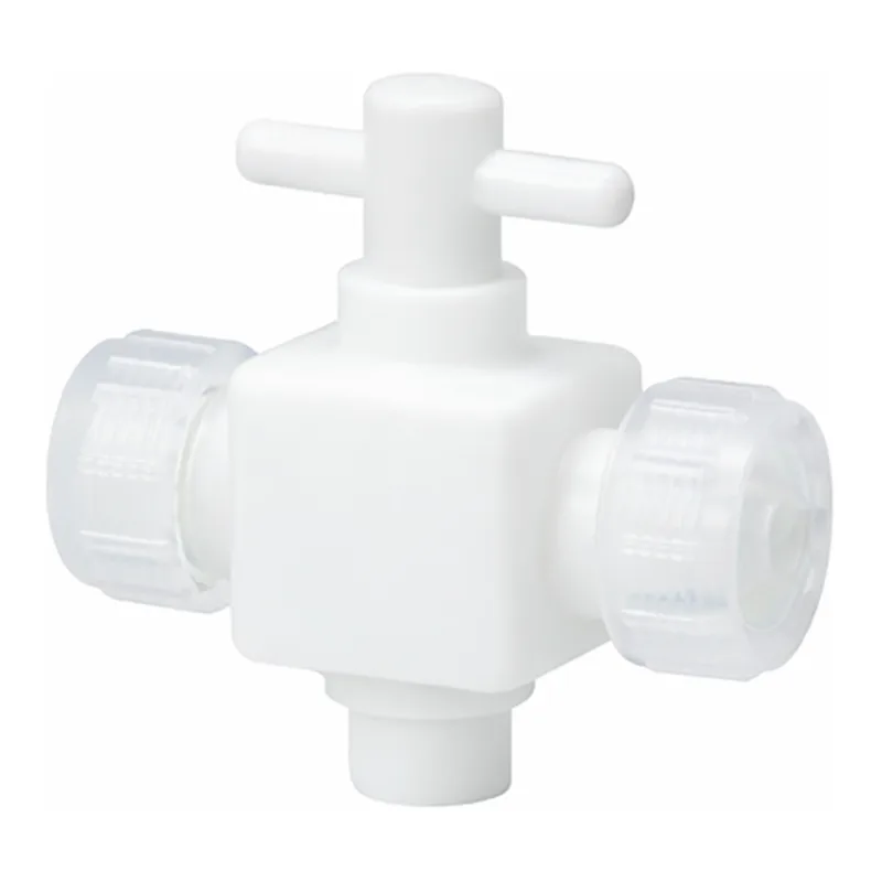 AS ONE All-Teflon® 2-Way Connecting Valve, 올 테프론® 2방향 밸브