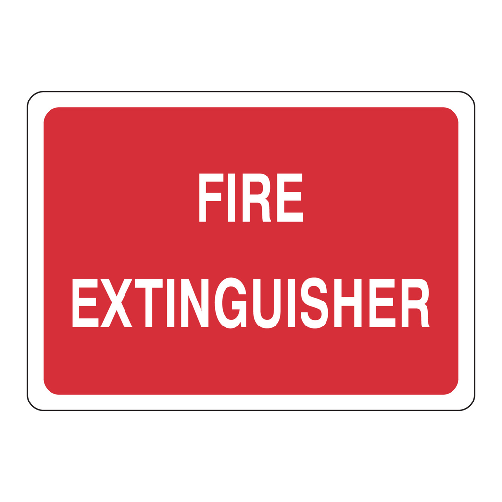 Brady Fire Extinguisher Sign