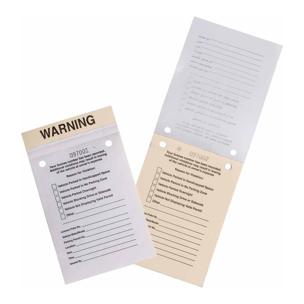 Brady Parking Violation Tags