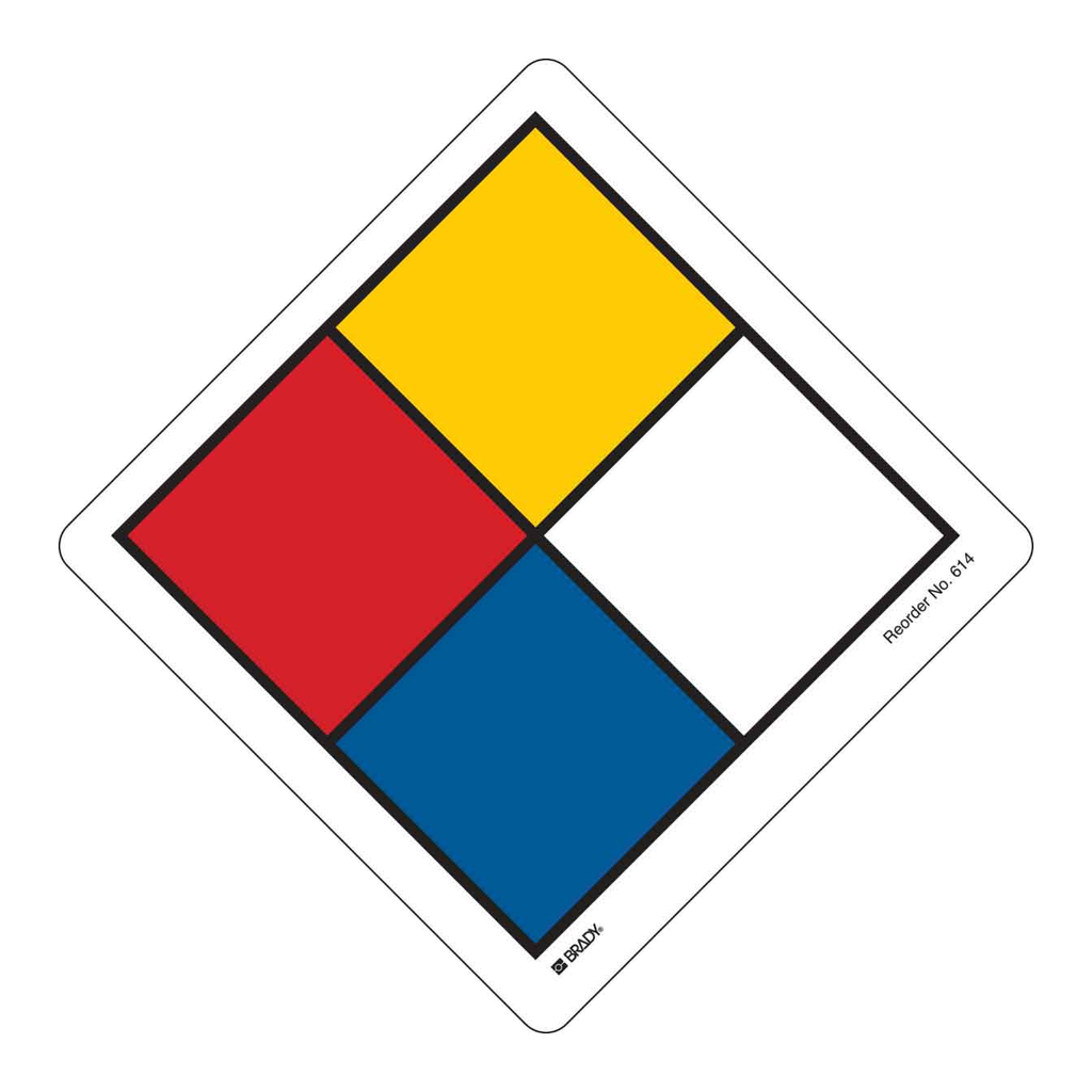 Brady NFPA Diamond Labels
