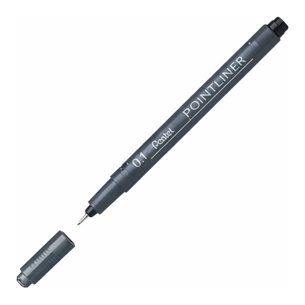 OFFICENEX 펜텔 포인트라이너 0.1mm 블랙