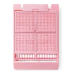 Daihan Science Simport MicromeshTM 0.38mm Mesh-hole Biopsy Cassette, Attached Lid, 45° Angle,