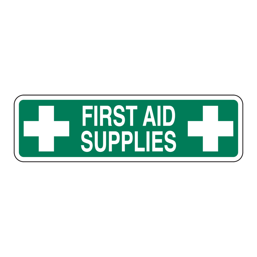 Brady FIRST AID SUPPLIES Label