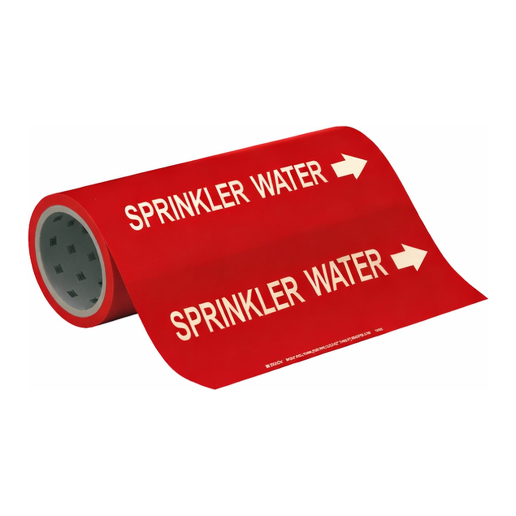 Brady SPRINKLER WATER Roll Form Pipe Marker