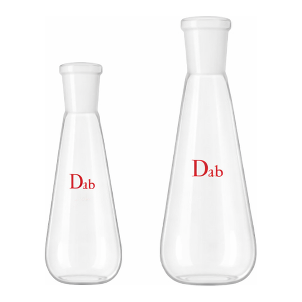 AS ONE KJELDAHL Flask Glass, 긴 가지형 플라스크