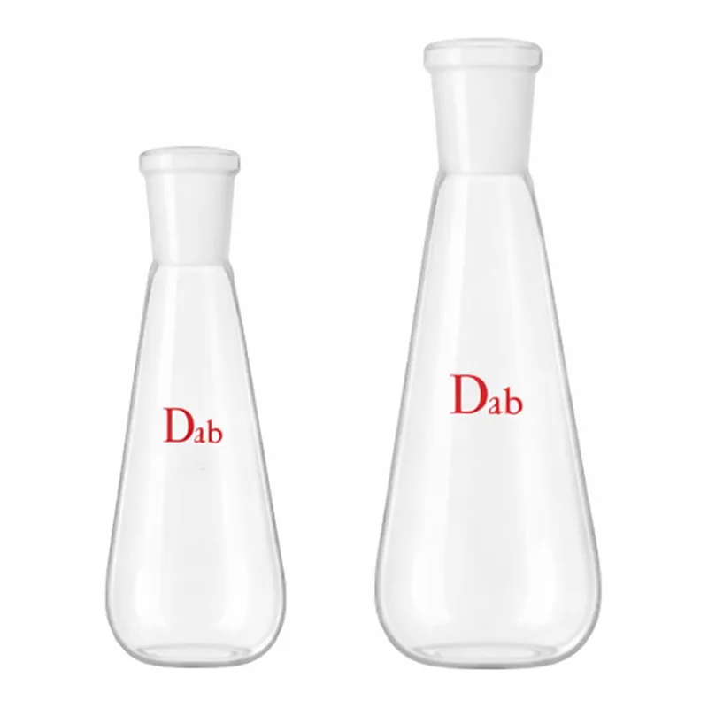 AS ONE KJELDAHL Flask Glass, 긴 가지형 플라스크