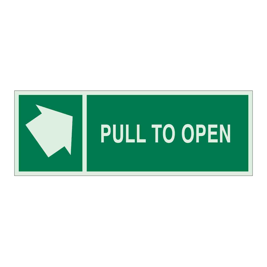Brady BradyGlo Pull To Open Sign
