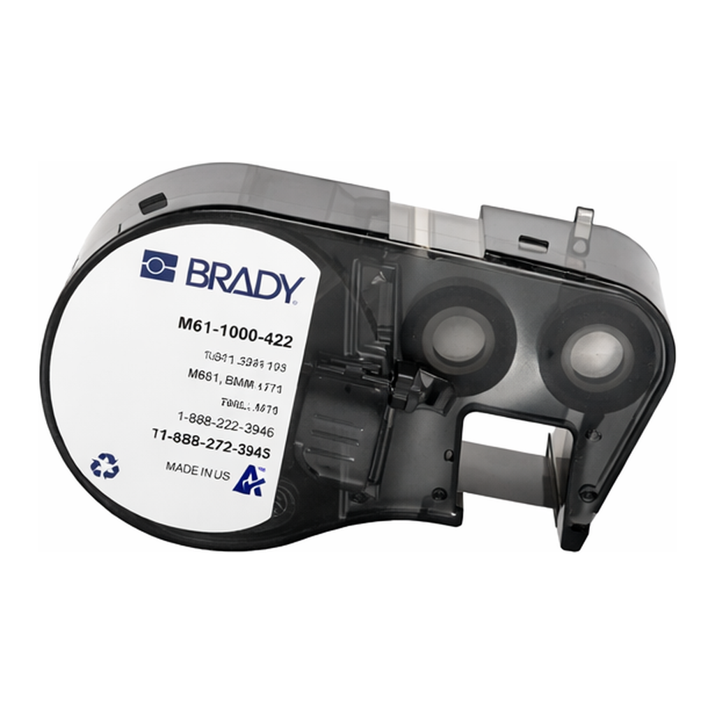 Brady Aggressive Adhesive Multi-Purpose Polyester Labels with Ribbon for M4 M5 Printers