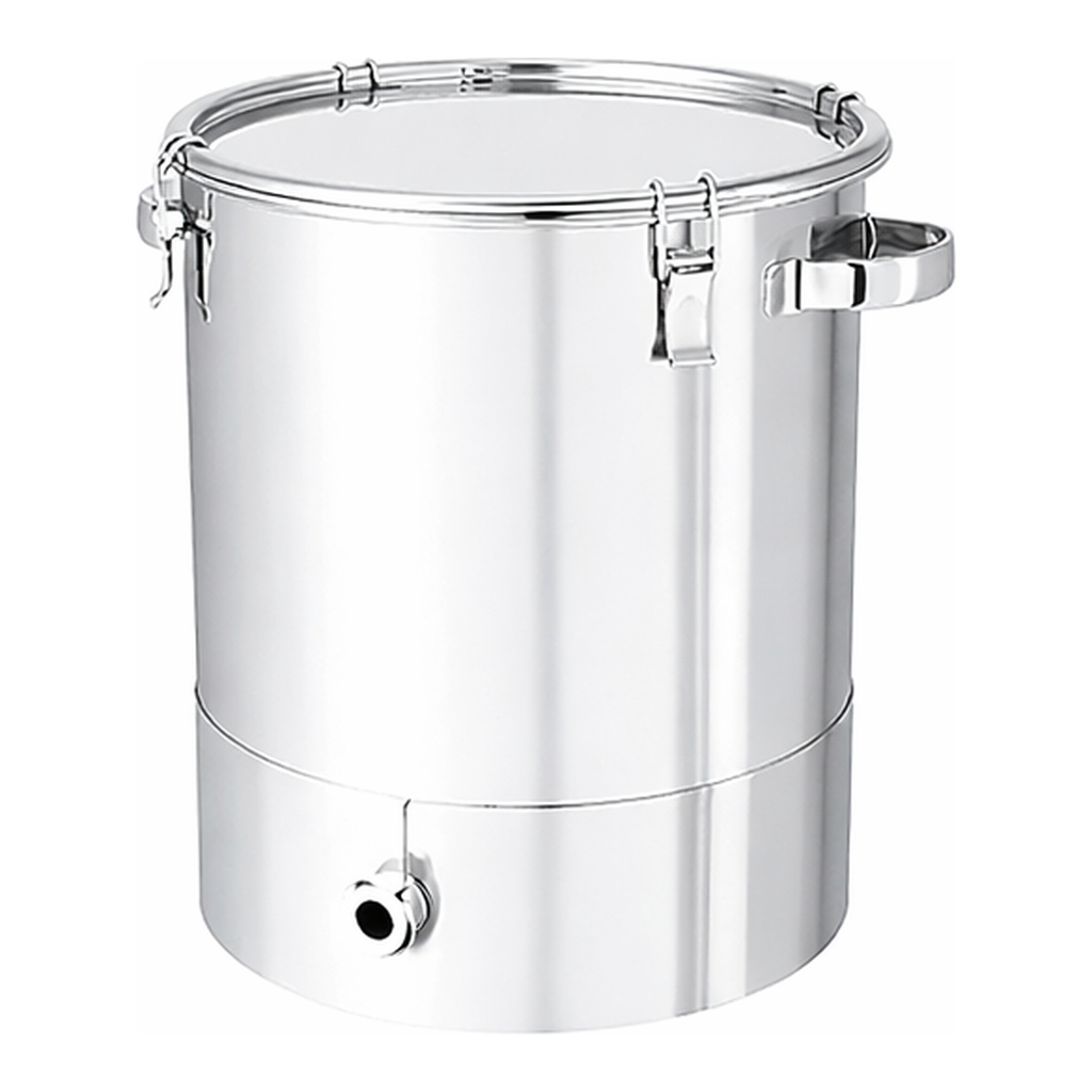 AS ONE Gradient Bottom Type Stainless Steel Airtight Container Clipping Type with A Type Silicon Packing, 바닥 구배형 스테인리스 밀폐용기 (클립 타입, A형 실리콘 팩킹)