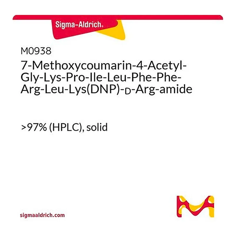 Merck 7-Methoxycoumarin-4-Acetyl-Gly-Lys-Pro-Ile-Leu-Phe-Phe-Arg-Leu-Lys(DNP)-D-Arg-amide