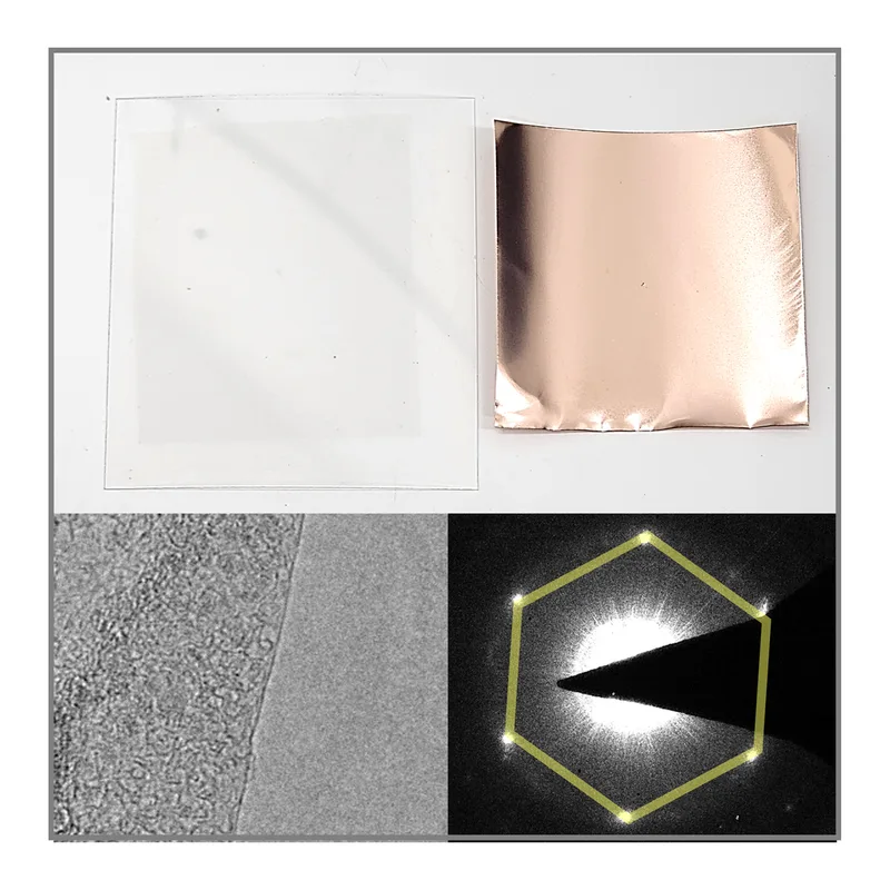 Hexaenergy 단일층 CVD 그래핀 on Cu