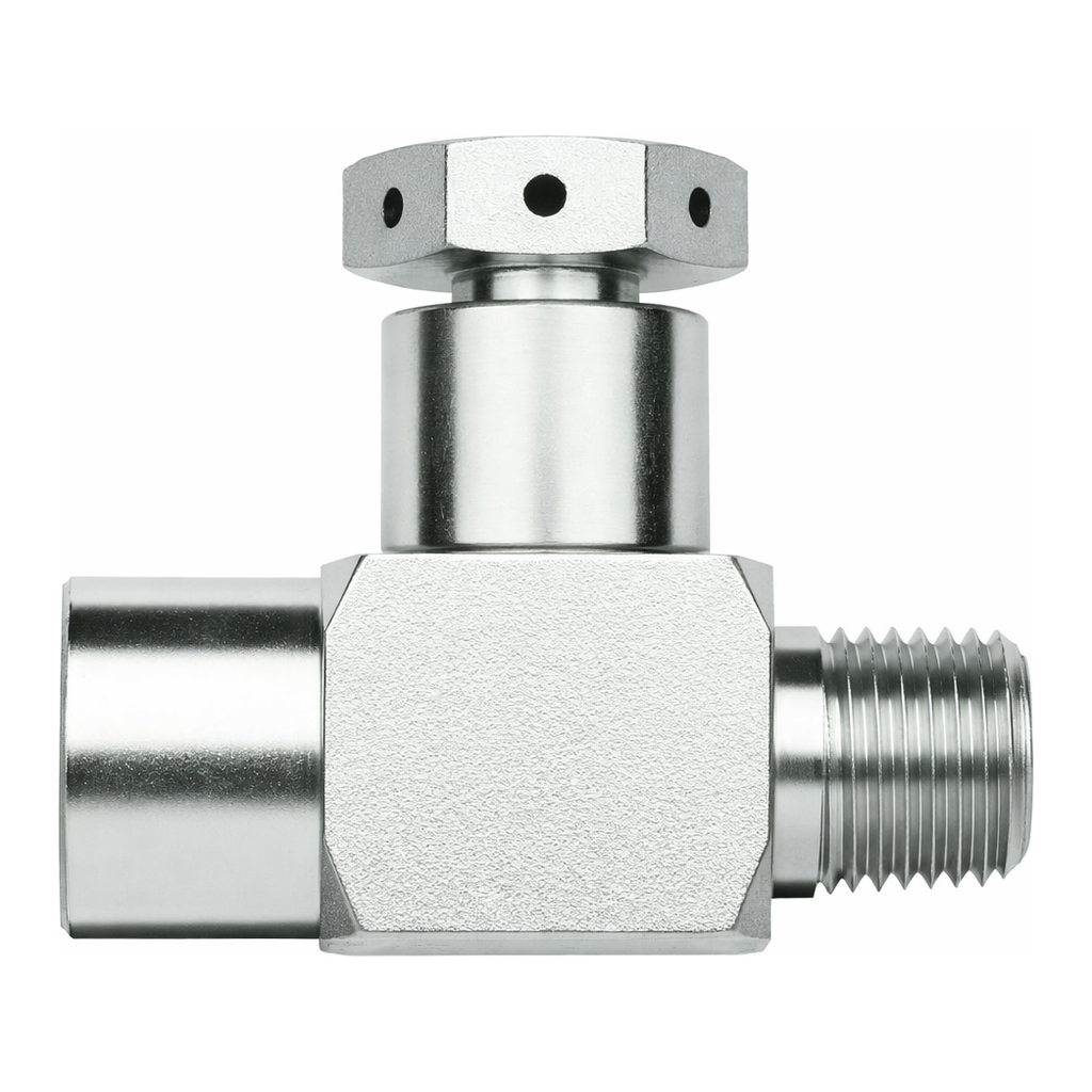 Restek Rupture Disc Tee, 1/4in Male NPT x 1/4in Female NPT 1800psig DOT press rating Stainless St