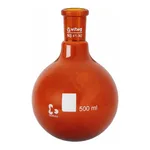WITEG 14/23 or 24/40 Amber Round Bottom Flask