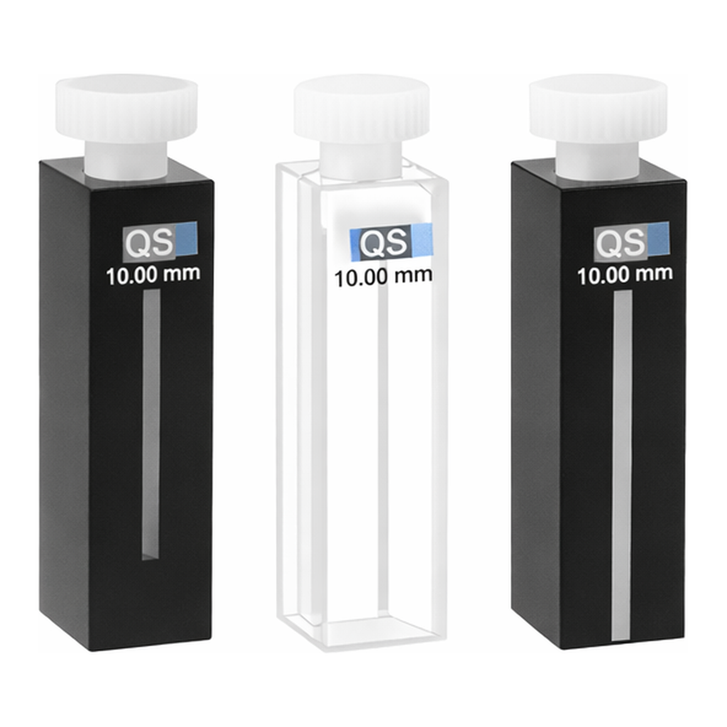 HELLMA Micro Cells Quartz & Glass	400 ~ 500 ㎕with PTFE Lid or Stopper