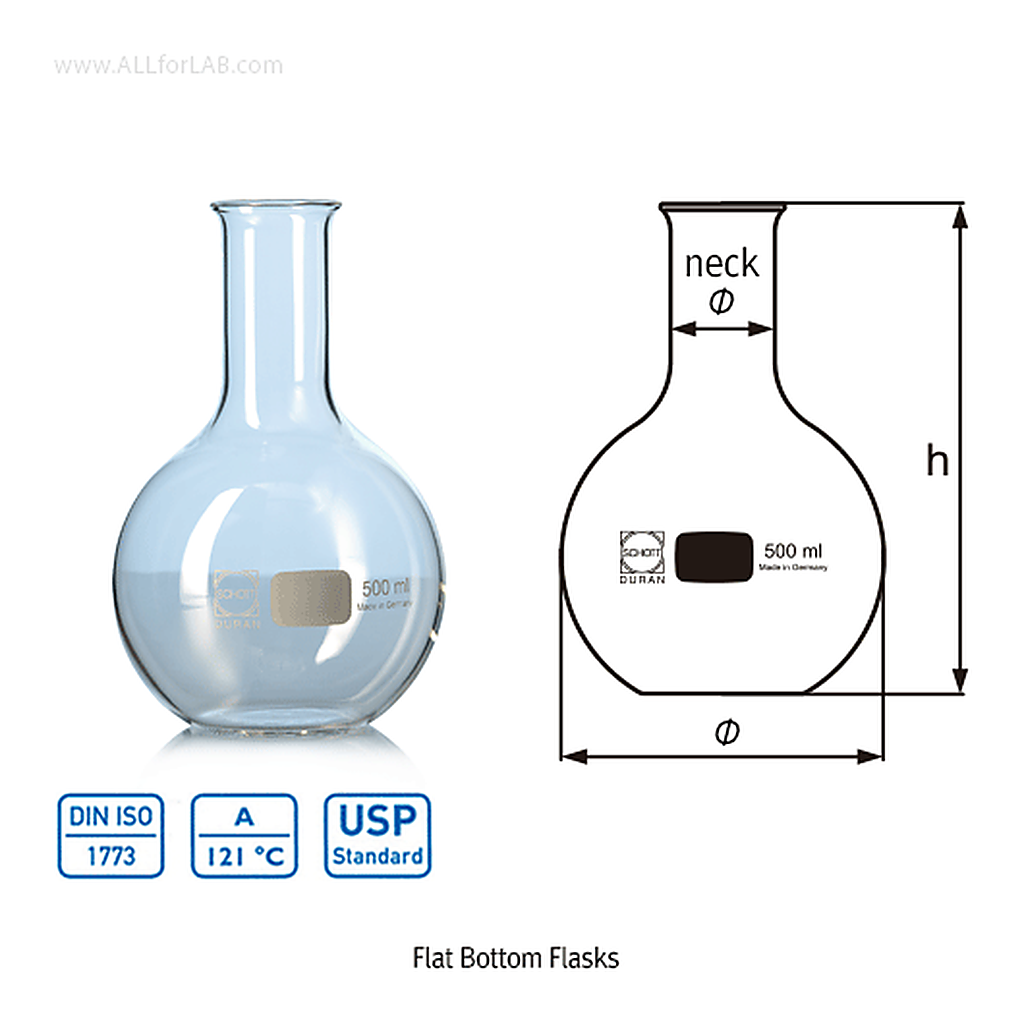 DURAN Flat Bottom Flask