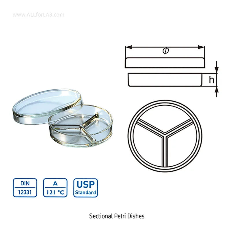 DURAN Sectional Petri Dish