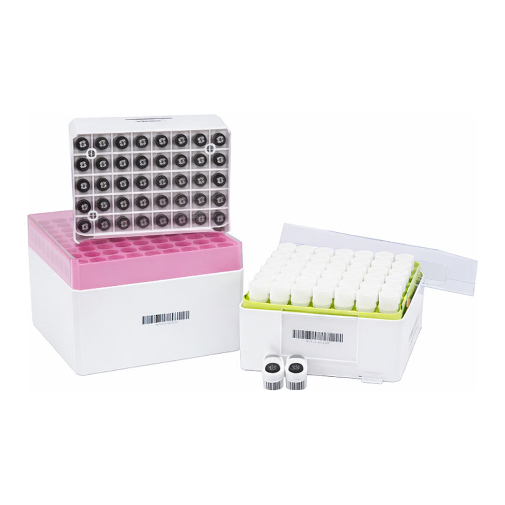 CryoTain TM 1.2~5㎖ 1D & 2D Barcoded Sterile Cryovial & PC Rack-Set