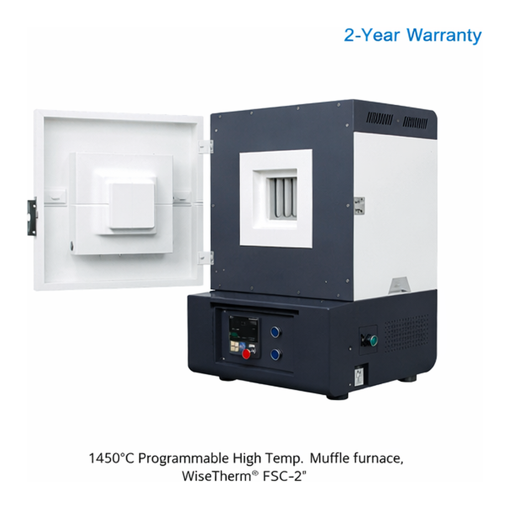 WiseTherm FSC 고온 디지털 전기로 1,450℃ Programmable High-Temp Muffle Furnace