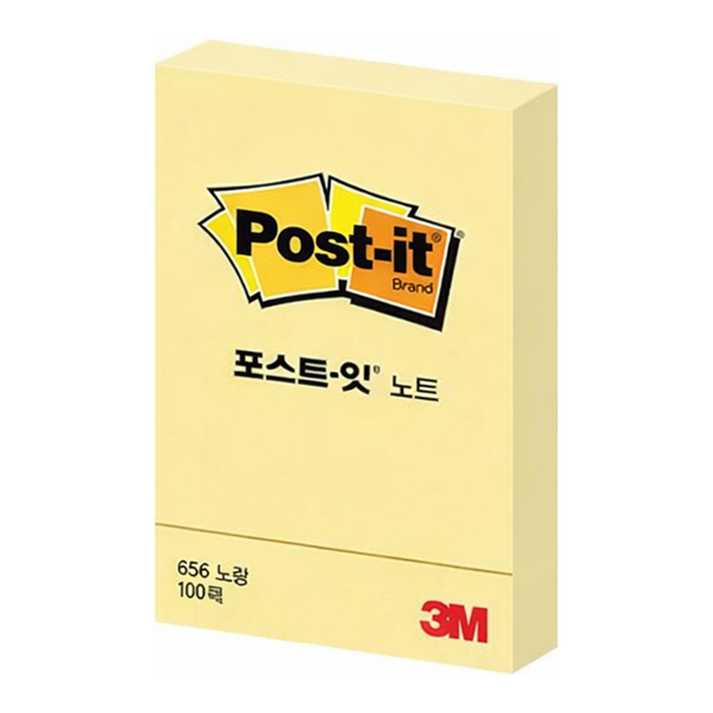 OFFICENEX 3M 포스트잇 656Y 노랑 51x76mm