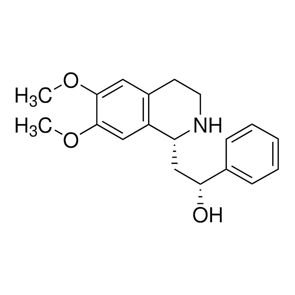 Merck (1R*,2R*)-1-(2'-hydroxy-2'-phenylethyl)-6,7-dimethoxy-1,2,3,4-tetrahydro-isoquinoline