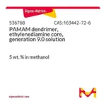 Merck PAMAM dendrimer, ethylenediamine core, generation 9.0 solution