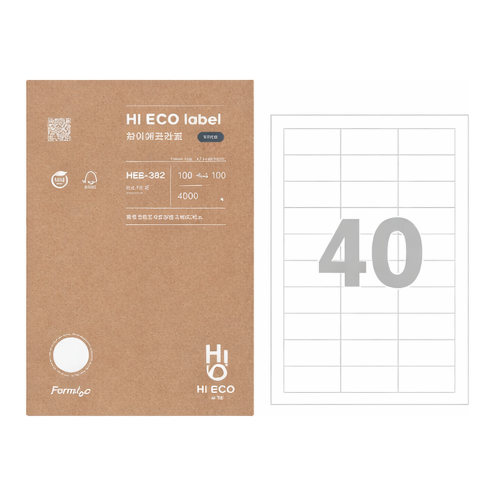 OFFICENEX 하이에코라벨(HES-3102/100매/40칸/폼텍)친환경 인증 상품