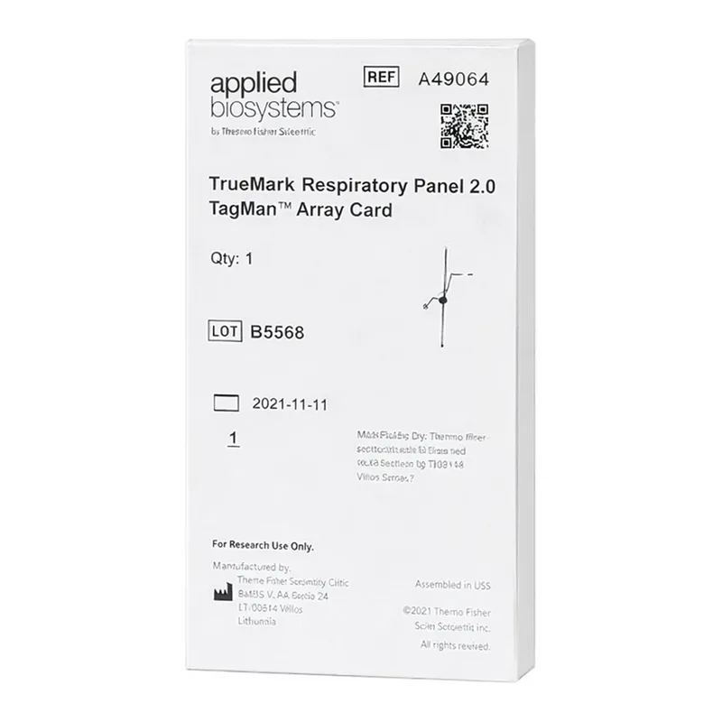 Thermo Fisher Scientific TrueMark Respiratory Panel 2.0, TaqMan Array card