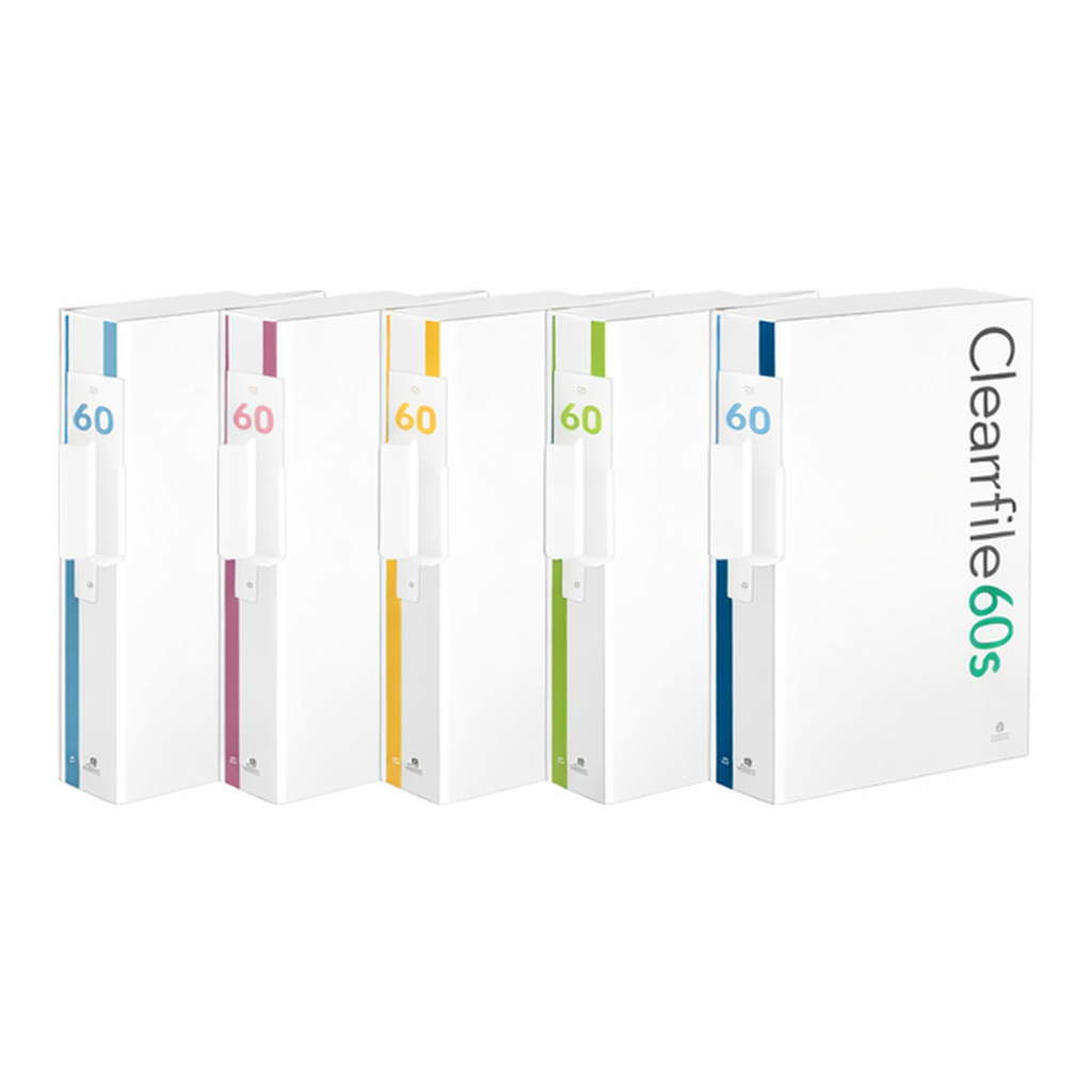 OFFICENEX 문화 대용량 인덱스 클리어화일 60매(A4/청색/F524A-72)