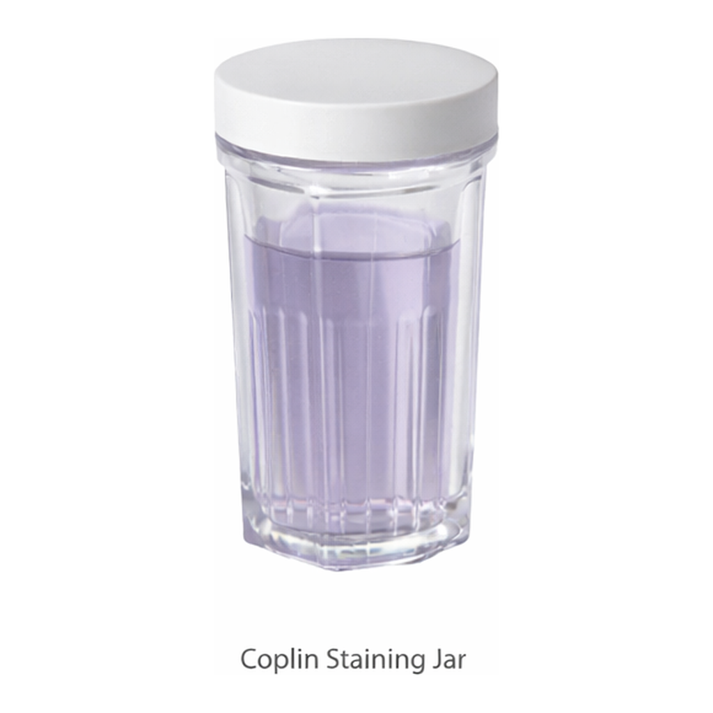 WHEATON White Screwcap Coplin Staining Jar