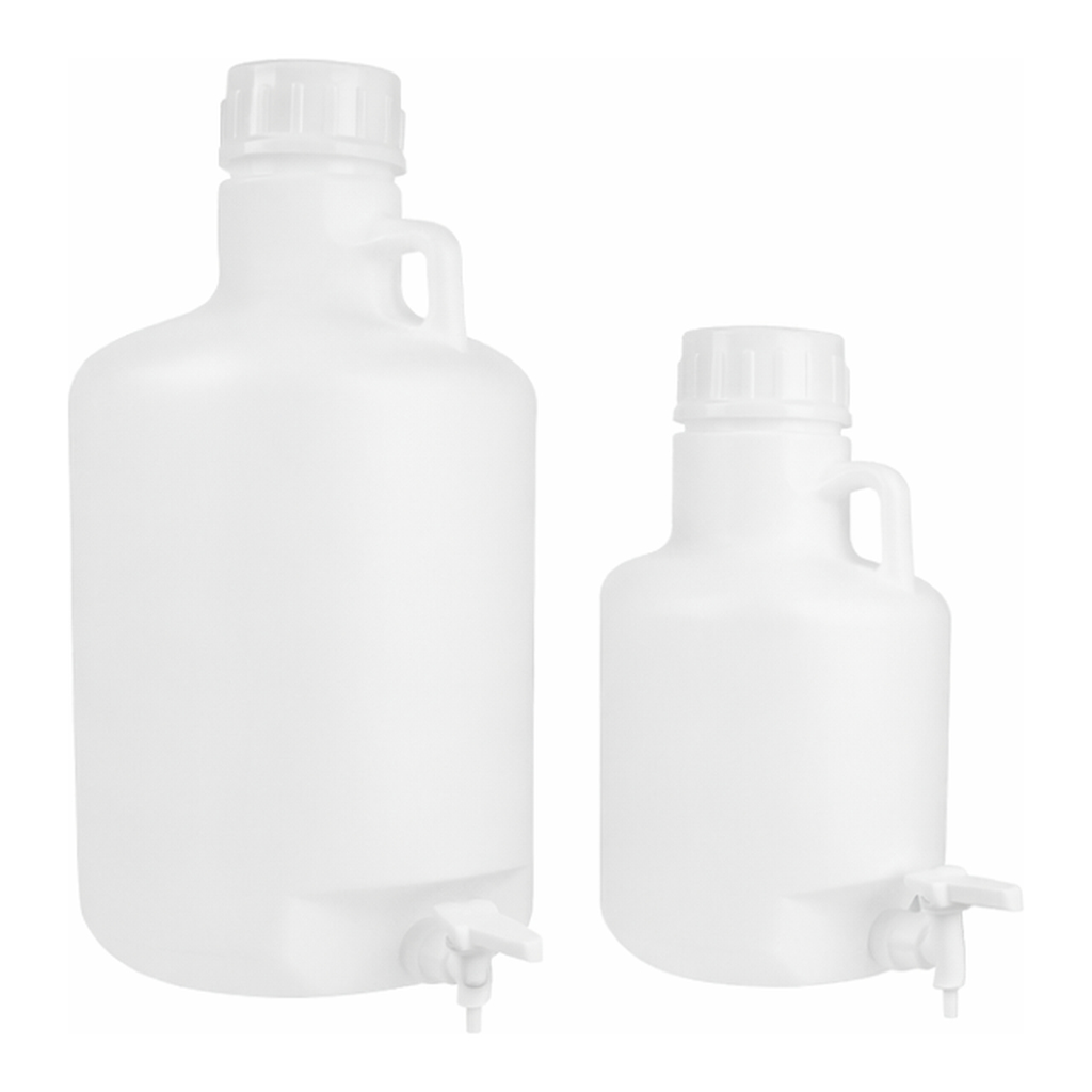 SciLab 5 ~ 50 Lit Autoclavable PP and HDPE Aspiration BottleWith PP Stopcock & Screwcap