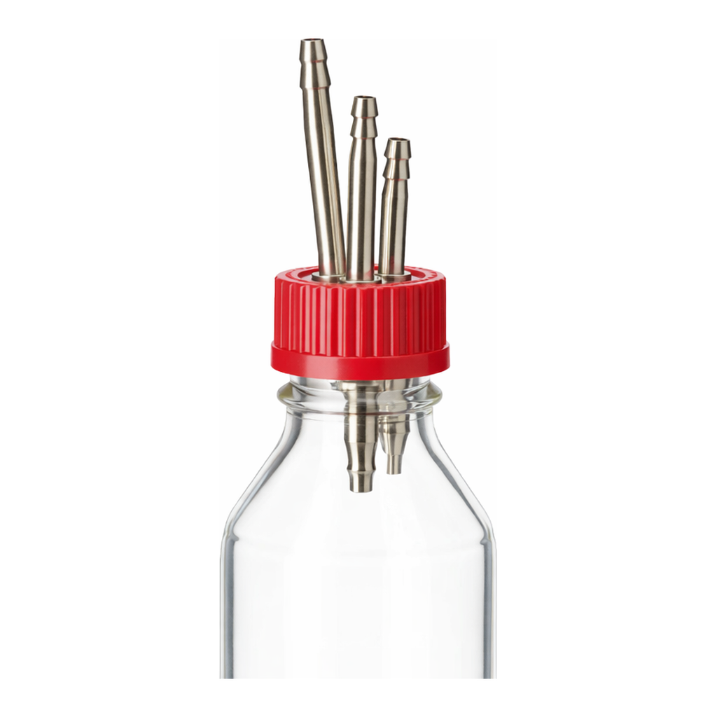 DURAN GL45 Stainless-steel 2 or 3-Port Connector PBT Screwcap