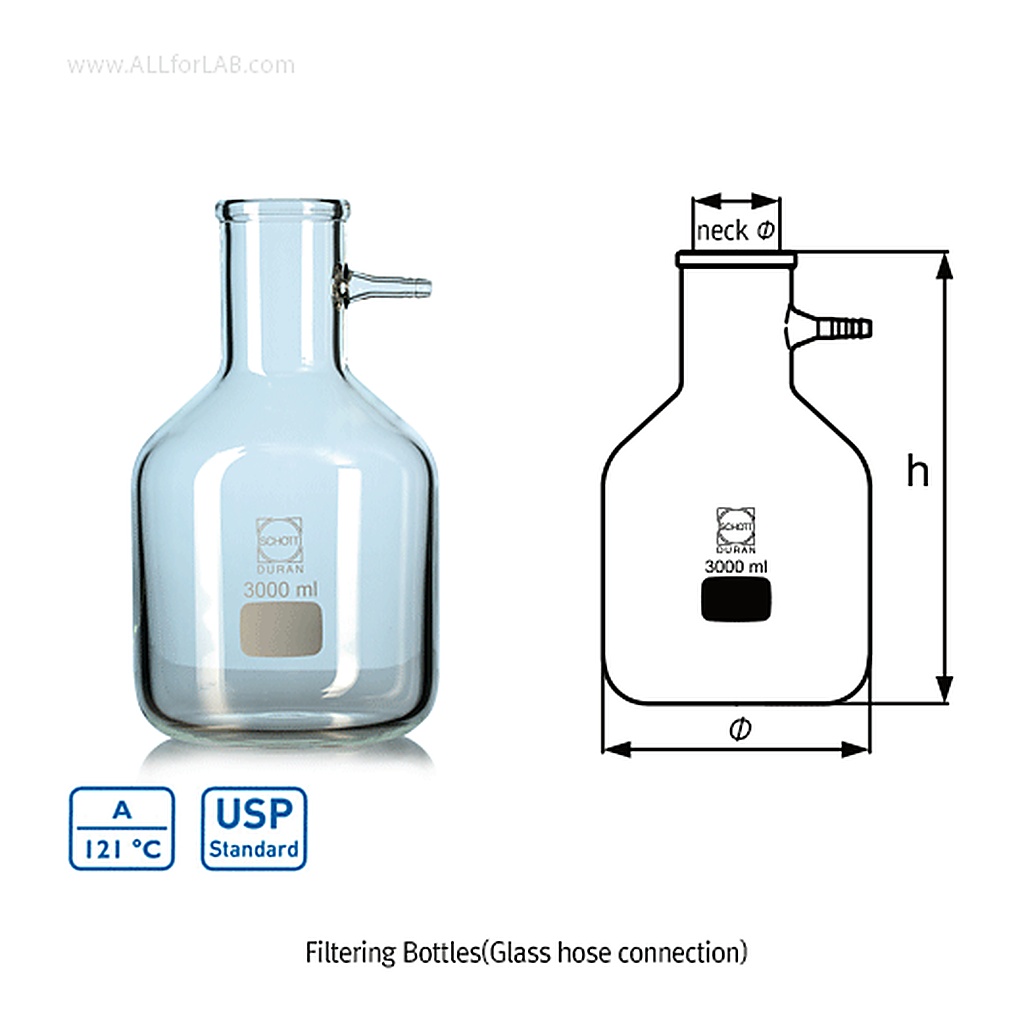SCHOTT DURAN DURAN 3 ~ 20 Lit Filtering Bottles
