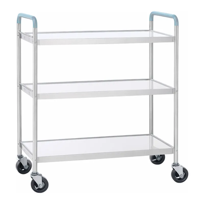 핸들 타입3단 카트 Stainless-steel Dressing Cart