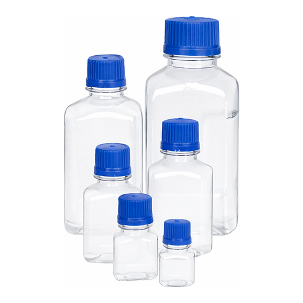TRIFOREST ENTERPRISES Sterile PETG Square / Octagonal Media Bottle