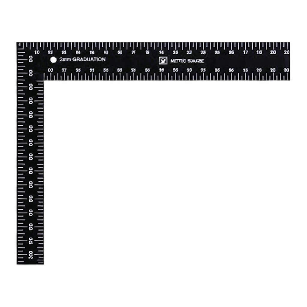 SB Black Metric Square Ruler