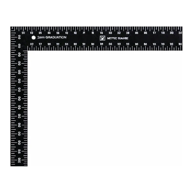 SB Black Metric Square Ruler