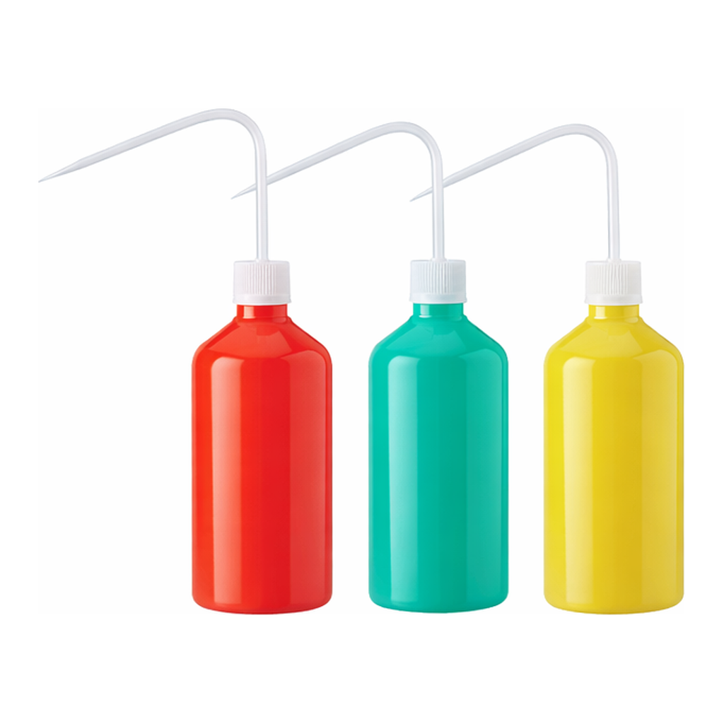 VIT-LAB LDPE/PP Colored Narrow-neck Wash Bottle