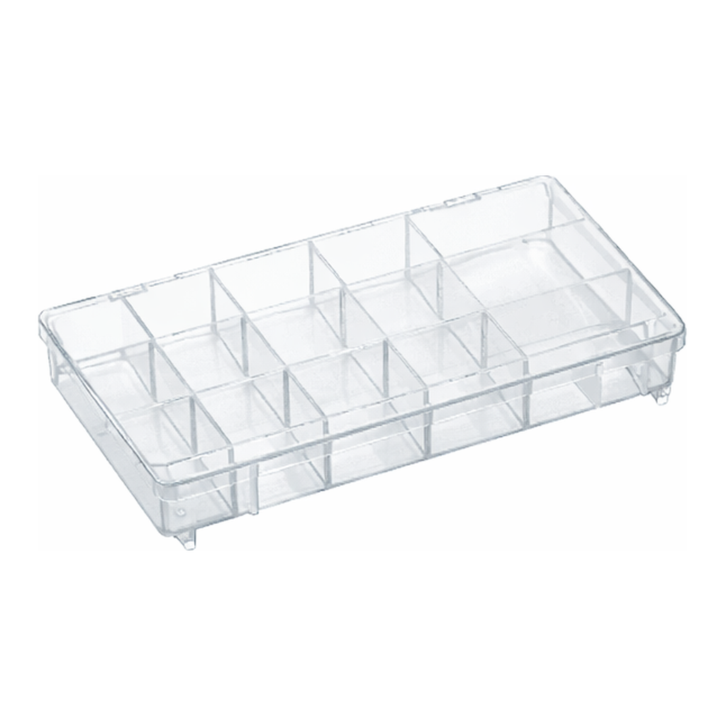 BRAIN PS Sectional Clear Utility Box with Hinged Lid