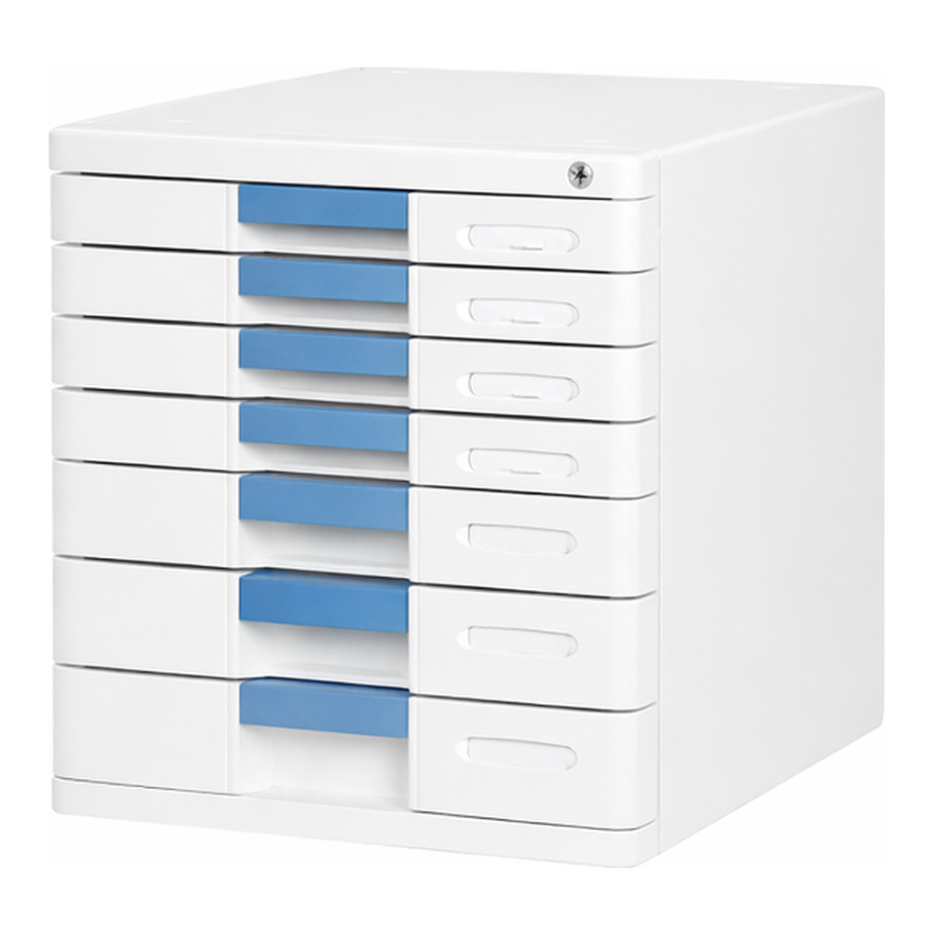 OFFICENEX [P]SYSMAX 뉴 맥스 서류함 7단 블루(3714600/305x360x325mm)