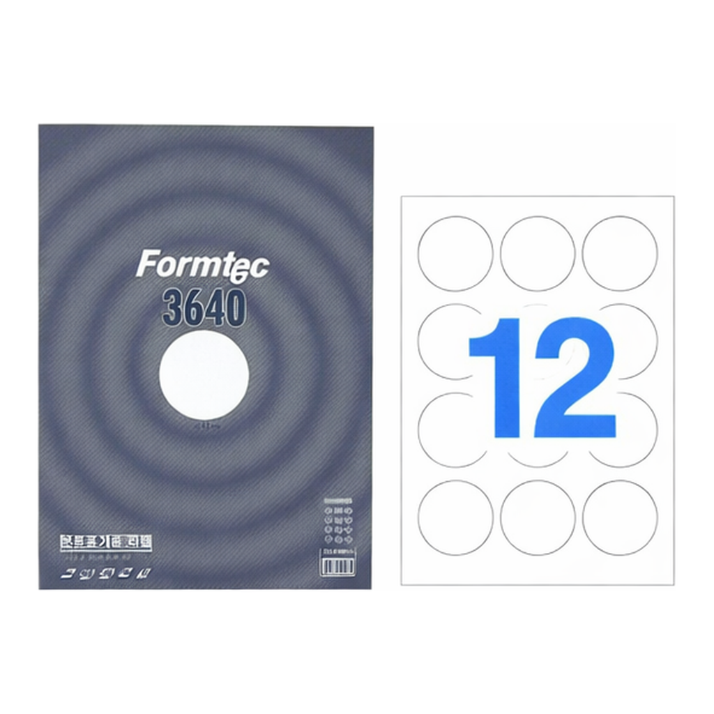 OFFICENEX 분류표기용 라벨(12칸/100매/LS-3640/폼텍)친환경 인증 상품
