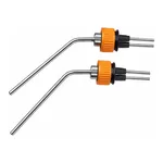 Corning Reusable Gas and Media Handling Fitting with Triple Inlets (2 long, 1 short tube) for Angled Sidearm Flasks